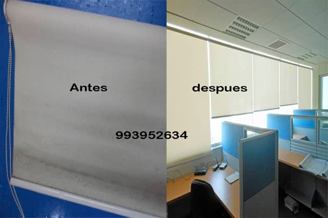 lavado de rollers enrollables