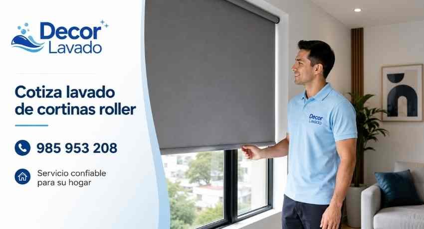 Cotizacion de lavado de cortinas roller