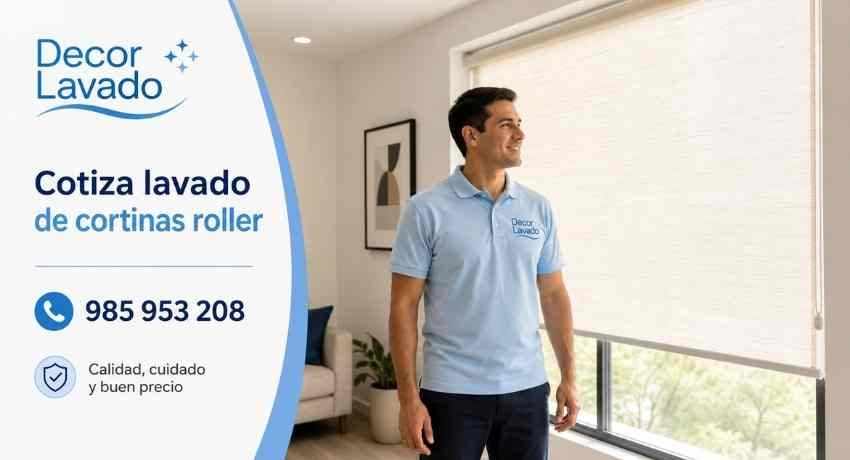 Cotizar lavado de cortinas rollers