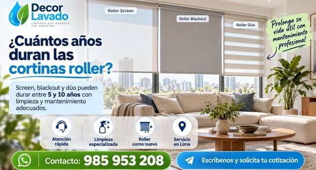 Cuántos años llegan a durar las cortinas roller