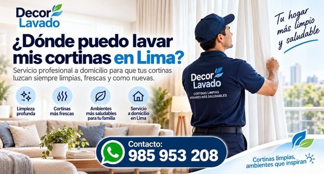 Dónde puedo lavar mis cortinas de telas