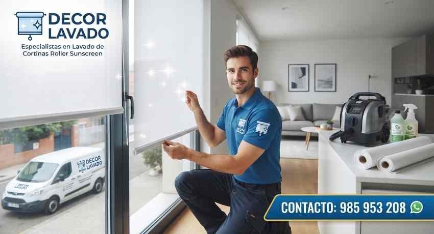 Expertos en lavado de cortina roller