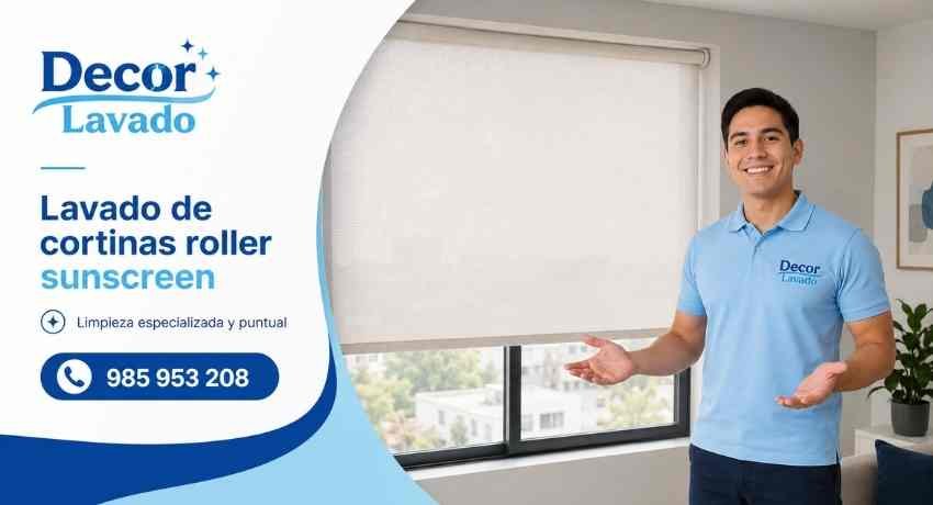 Lavado de cortinas roller sunscreen