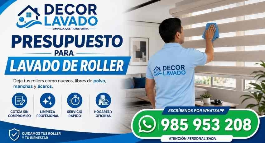 Presupuesto para Lavado de Roller duo