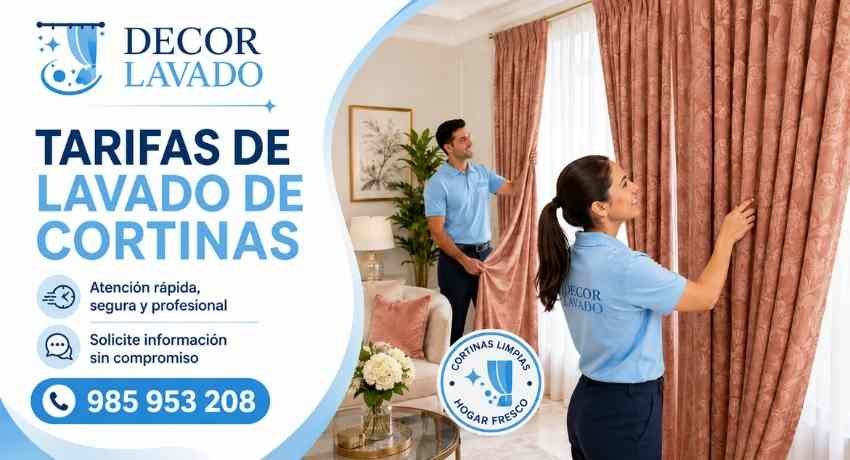 Tarifa de lavado de cortinas