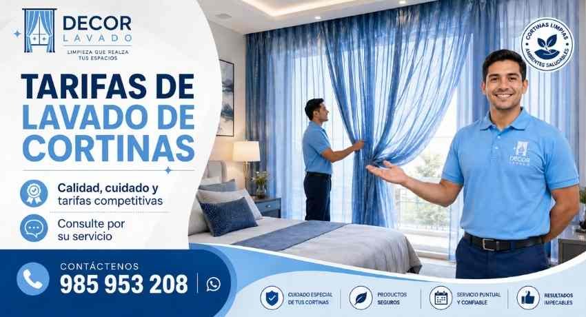 Tarifario de lavado de cortinas