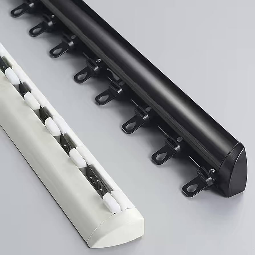 Tipos de riel para cortina corrediza disponibles en el mercado